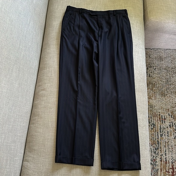 Brooks Brothers Navy Pin-Striped Suit — 42L/36 - Picture 12 of 16